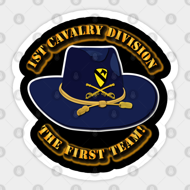 St Cavalry Division Cav Hat St Cavalry Sticker TeePublic AU